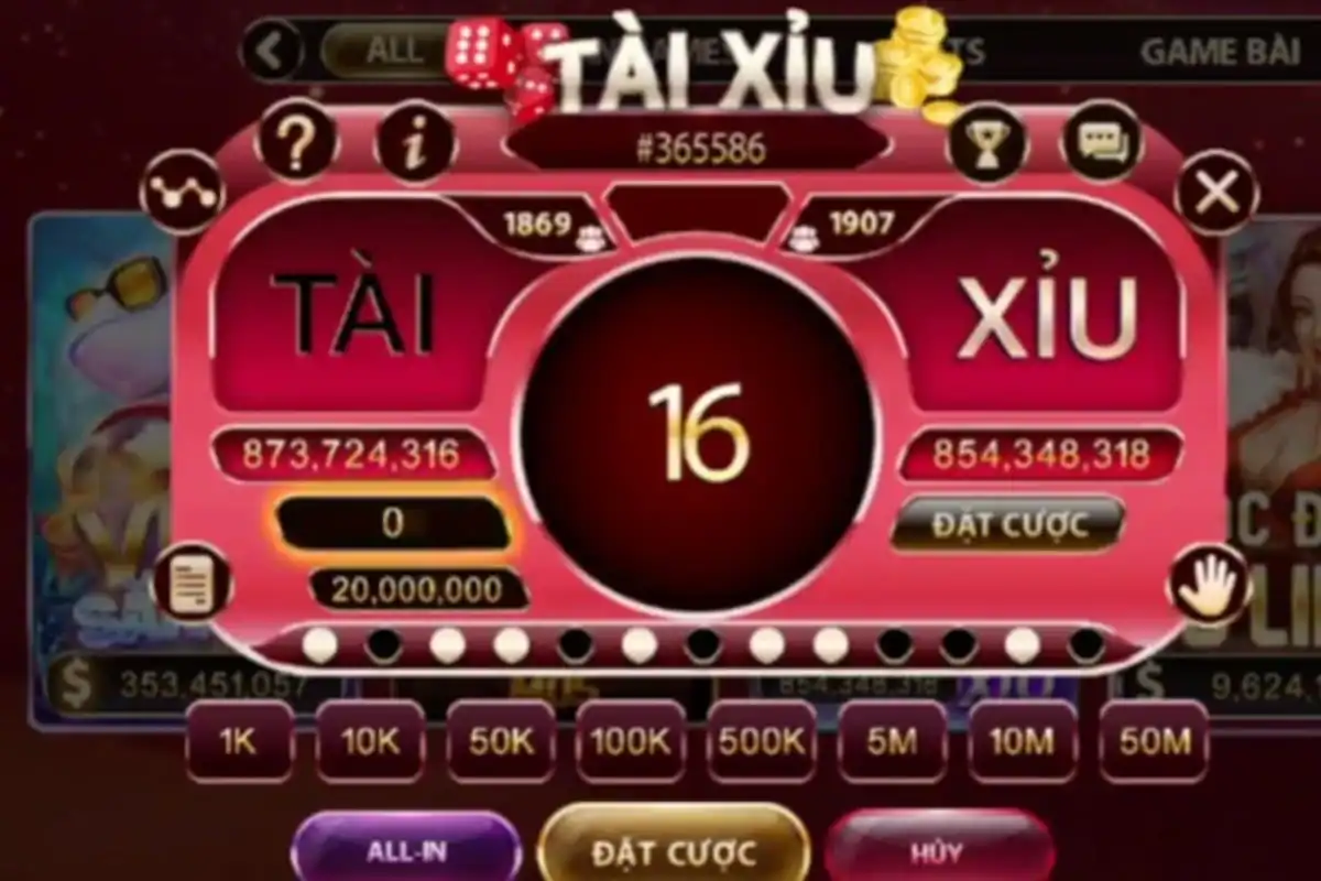 game tài xỉu rút tiền mặt