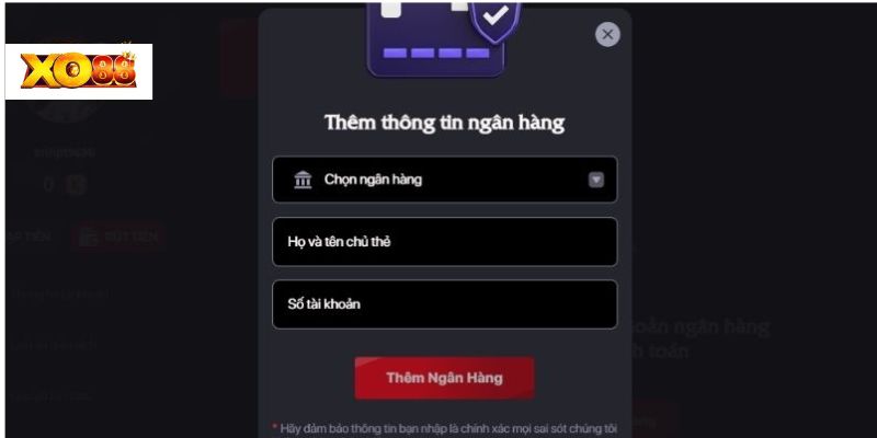 Nạp thêm tiền đơn giản và nhanh chóng ở XO88