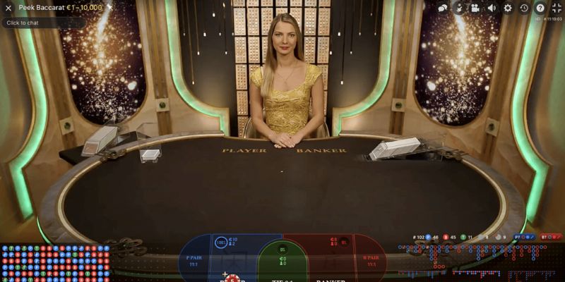 Quan sát theo dõi trận đấu trước khi chơi Baccarat 