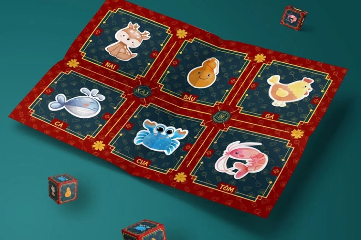 con nai, con hổ đâu là hình ảnh xuất hiện trong bộ bầu cua